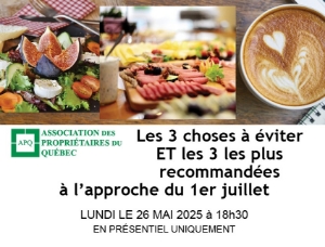 Image de En salle: 26 mai 2025 - Les 3 choses à éviter et les 3 les plus recommandées à l'approche du 1er juillet