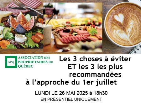 Image de En salle: 26 mai 2025 - Les 3 choses à éviter et les 3 les plus recommandées à l'approche du 1er juillet