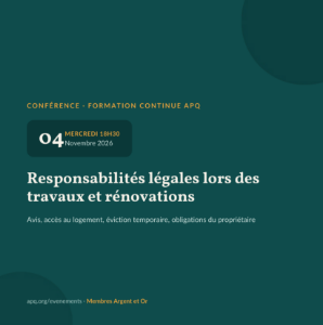 Image de Conférence en ligne- 4 Novembre 2026 : Responsabilités légales lors des travaux et rénovations
